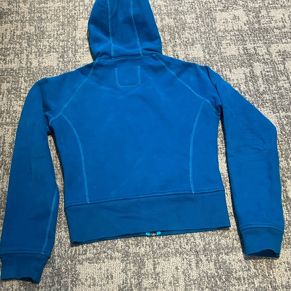 Turquoise Women's Scuba Hoodie - Picture 4 of 7